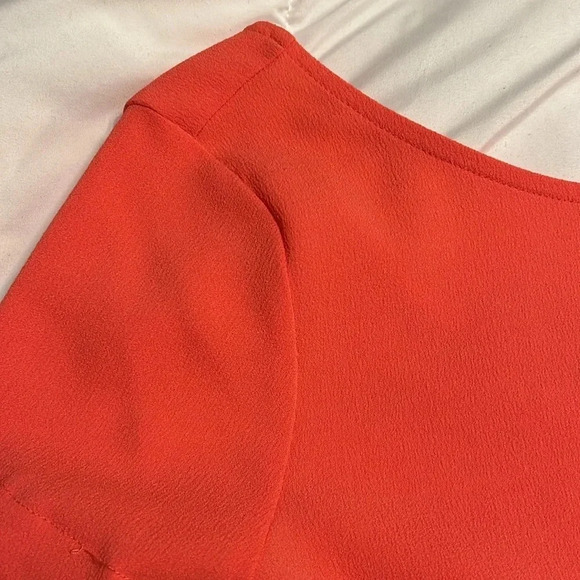 Coral Pink Romper with Scalloped Details | Pink Romper | Romper | Girly | Pink - Picture 7 of 12